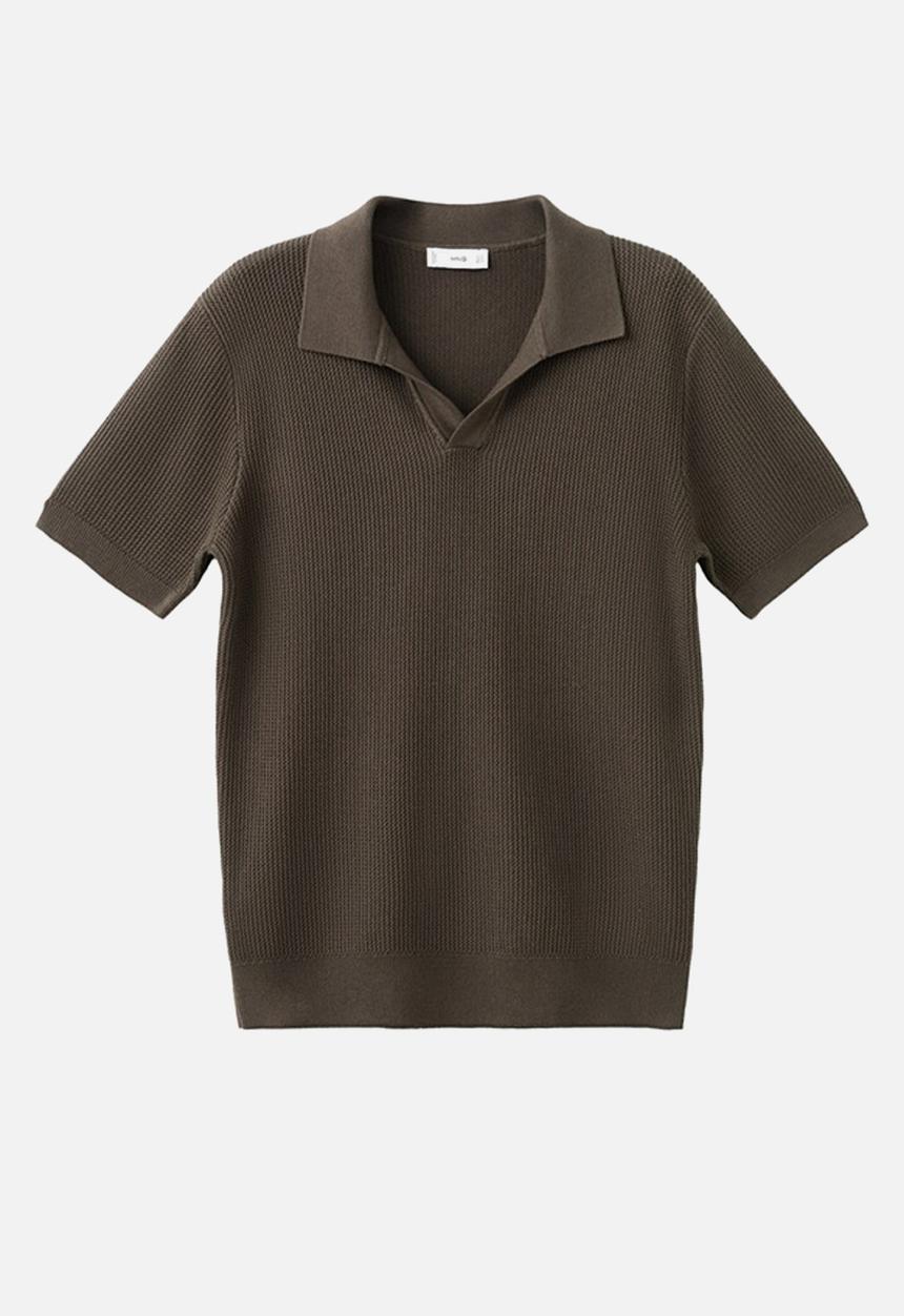 MANGO - Polo Shirt Salas - Dark Brown