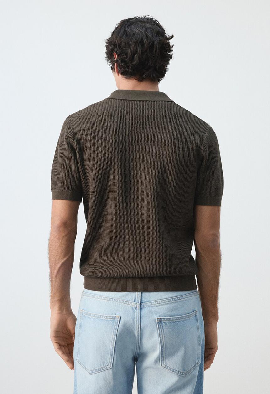 MANGO - Polo Shirt Salas - Dark Brown