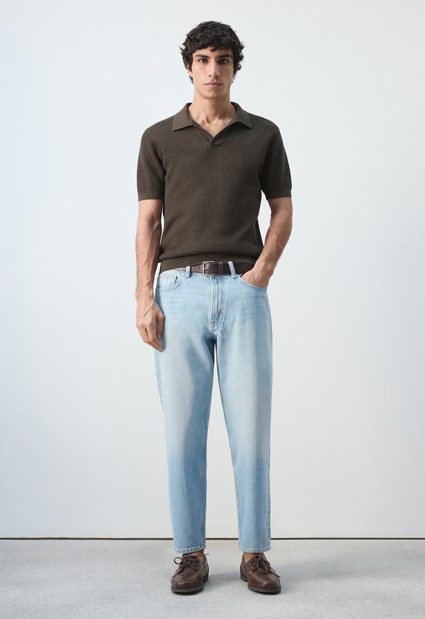 MANGO - Polo Shirt Salas - Dark Brown