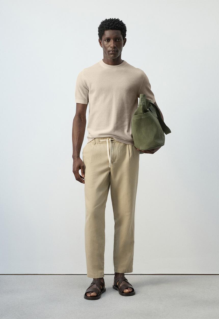 MANGO - T-Shirt Andrew - Beige