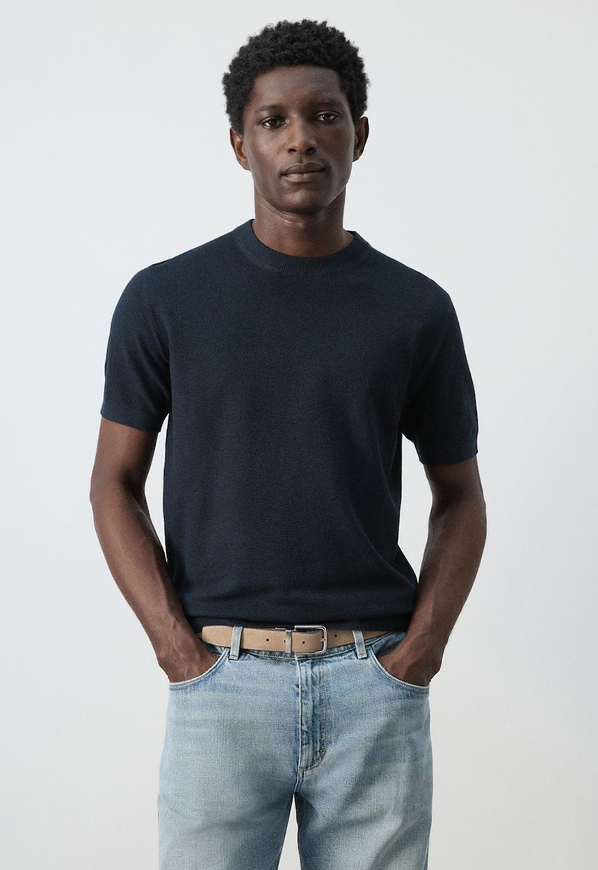 MANGO - T-Shirt Andrew - Navy