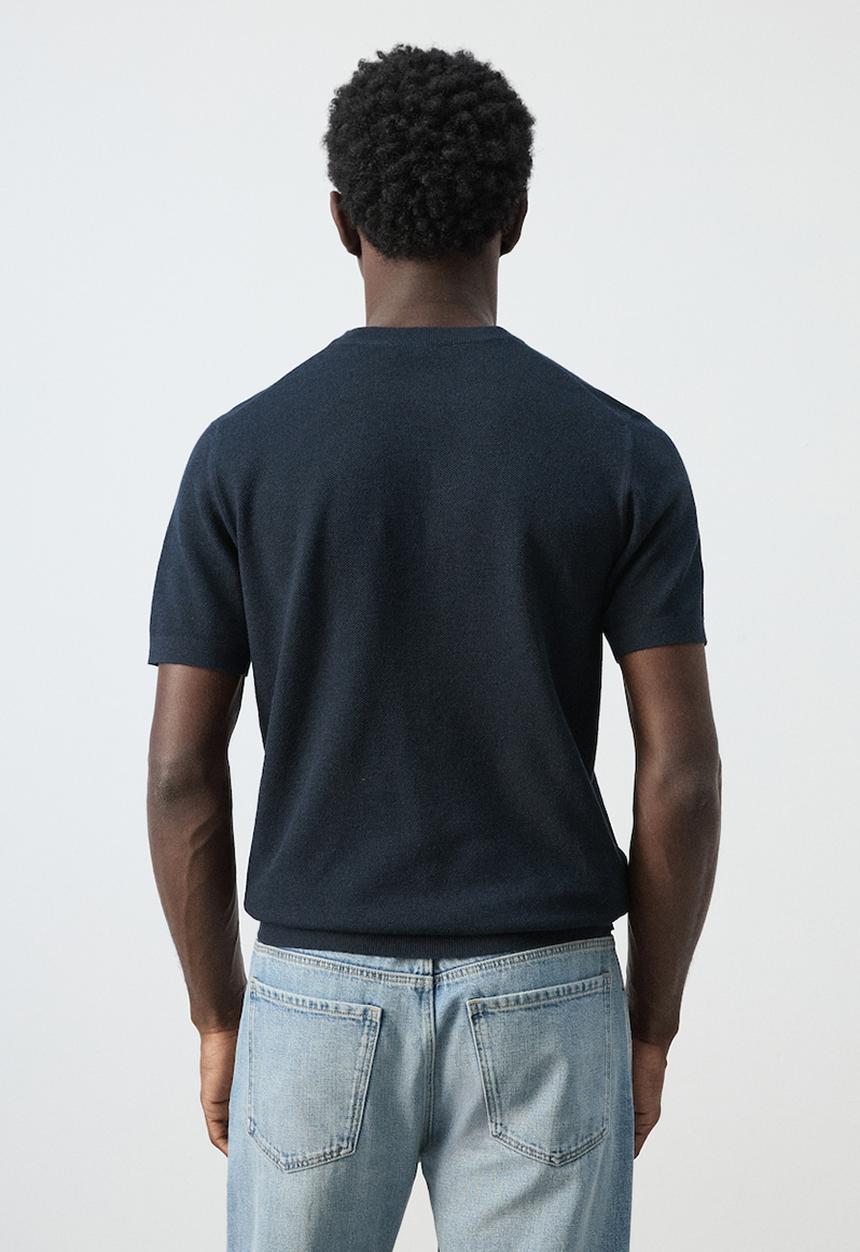 MANGO - T-Shirt Andrew - Navy