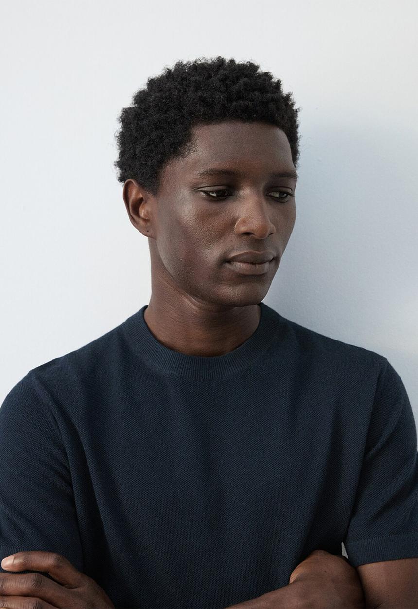 MANGO - T-Shirt Andrew - Navy
