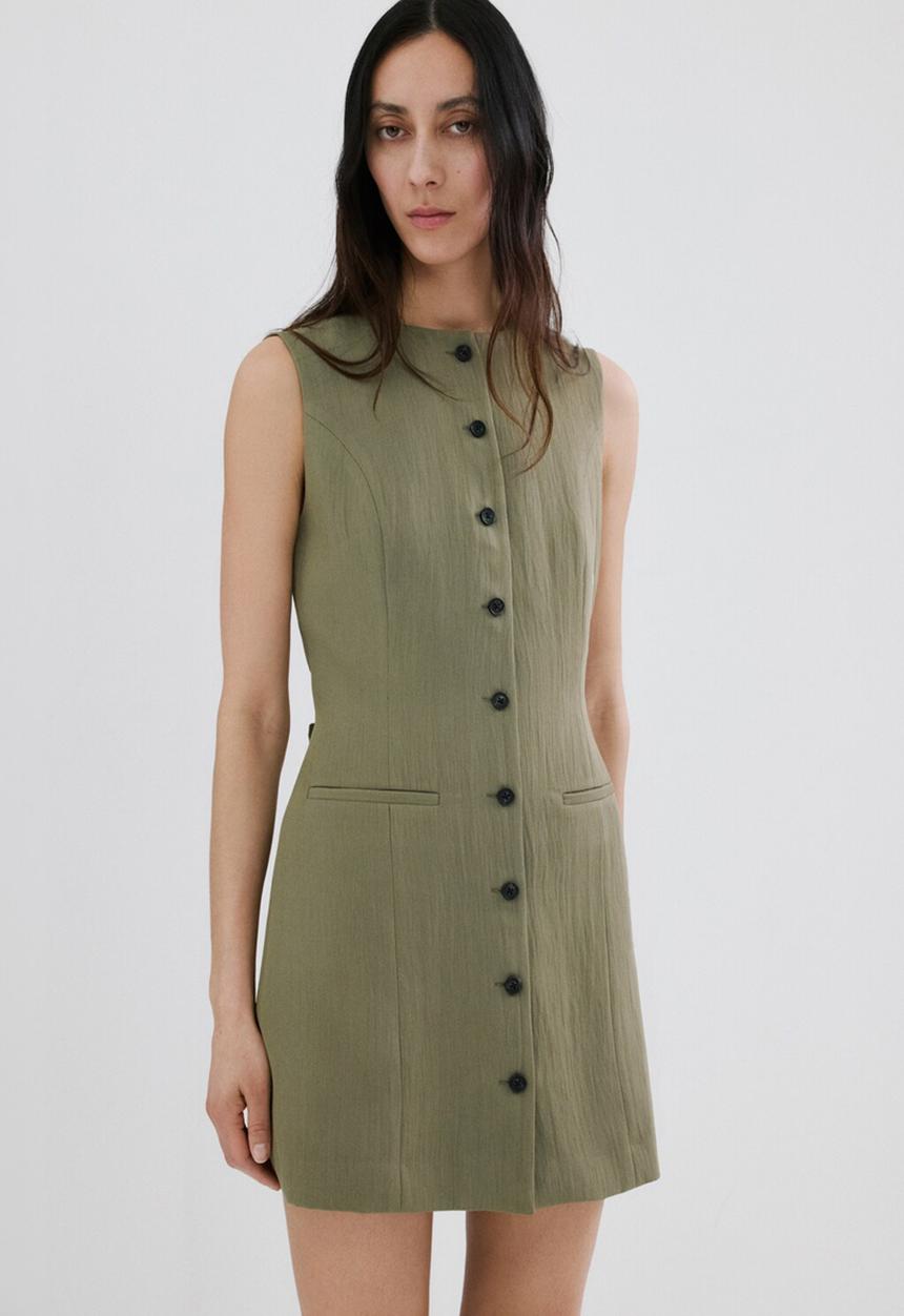 MANGO - Dress vivi - green