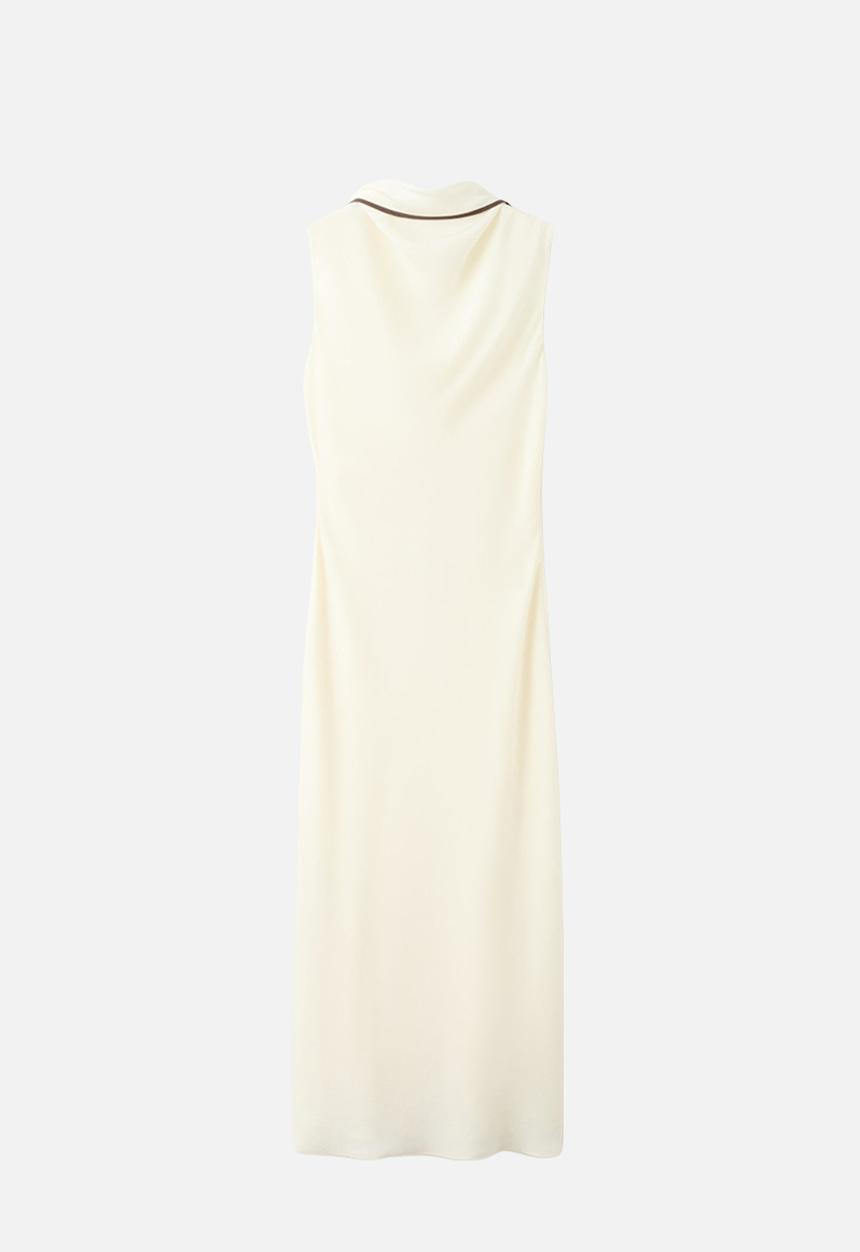 MANGO - Dress carine - light/pastel yellow