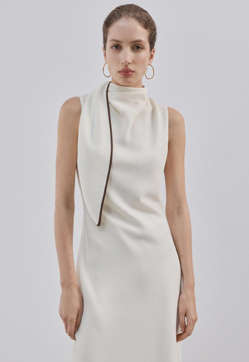 MANGO - Dress carine - light/pastel yellow