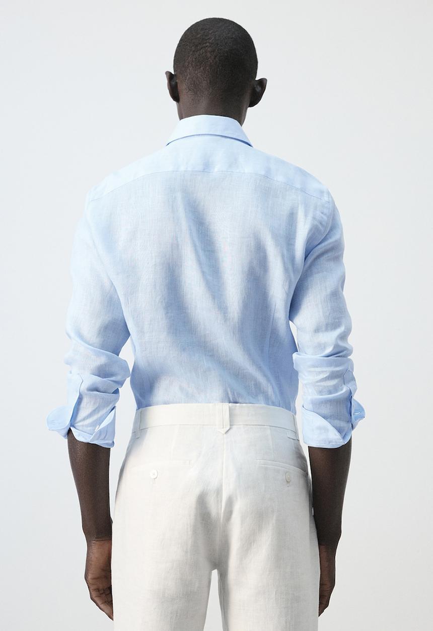 MANGO - Shirt Tucan - Sky Blue