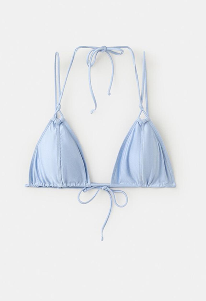MANGO - Bikini top acalia - light pastel blue