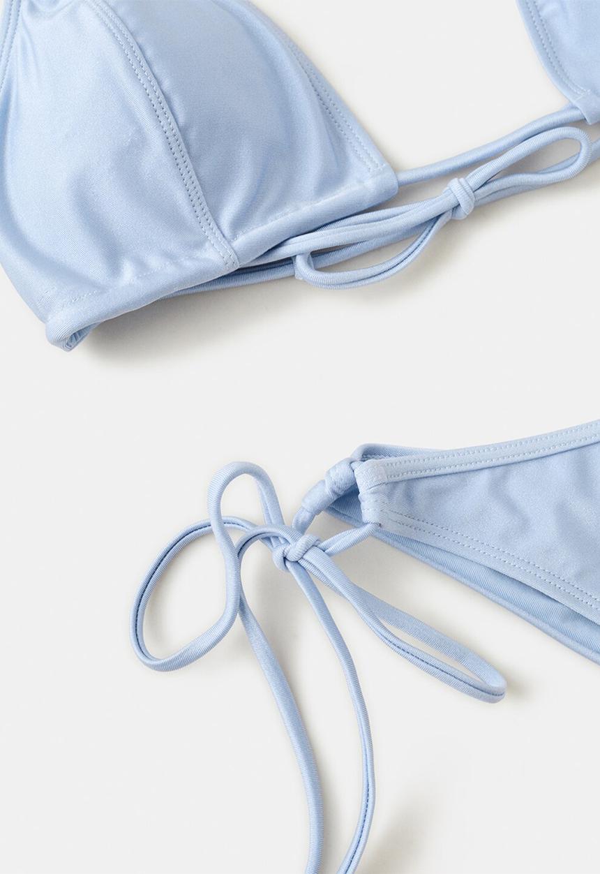 MANGO - Bikini top acalia - light pastel blue