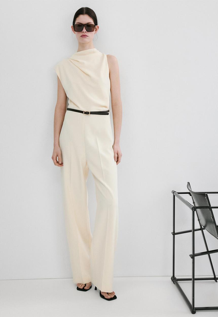 MANGO - Jumpsuit madison - light beige