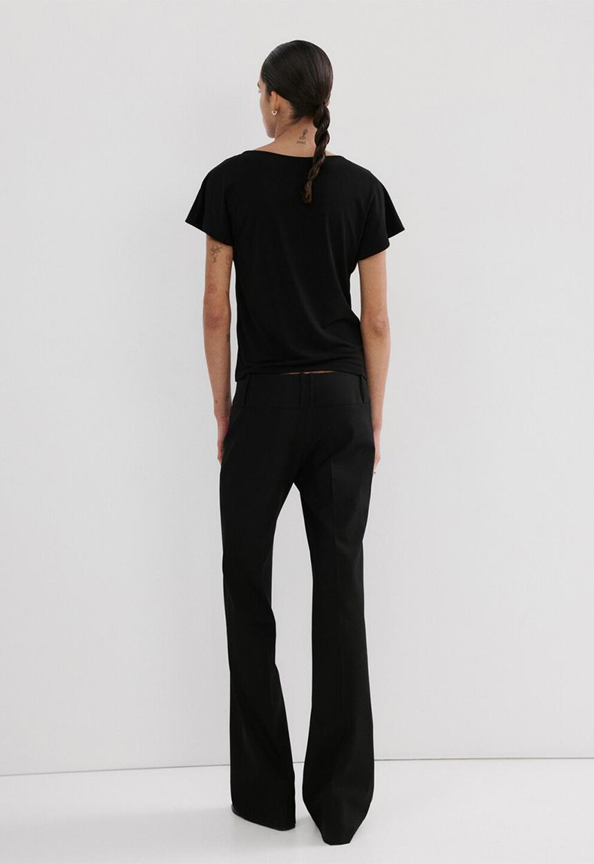 MANGO - T-shirt milena - black