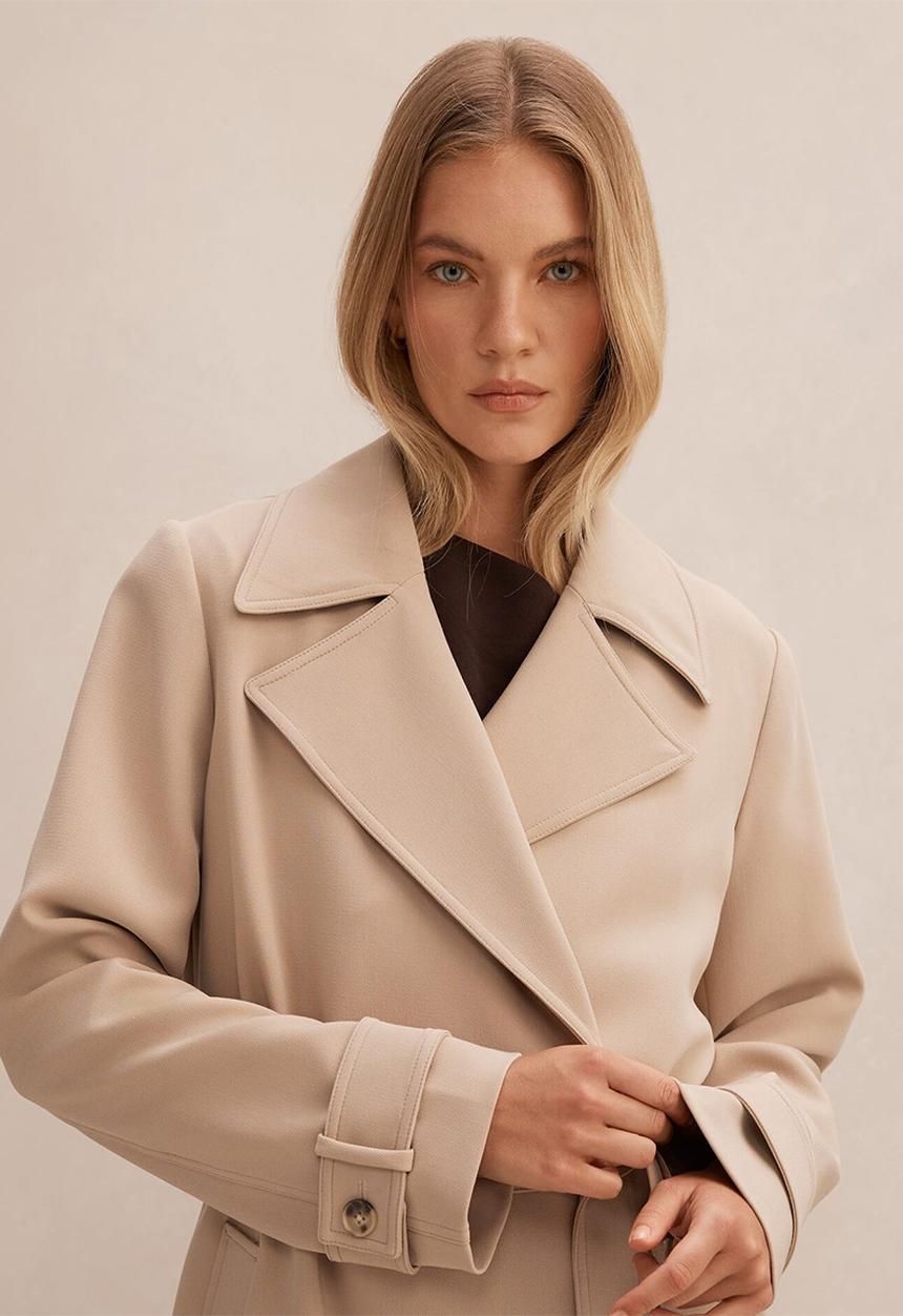 Forever New - Lilah Trench Coat in Neutral