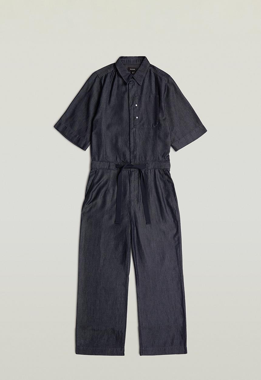 G-STAR - Regular jumpsuit short sleeve wmn - rinsed