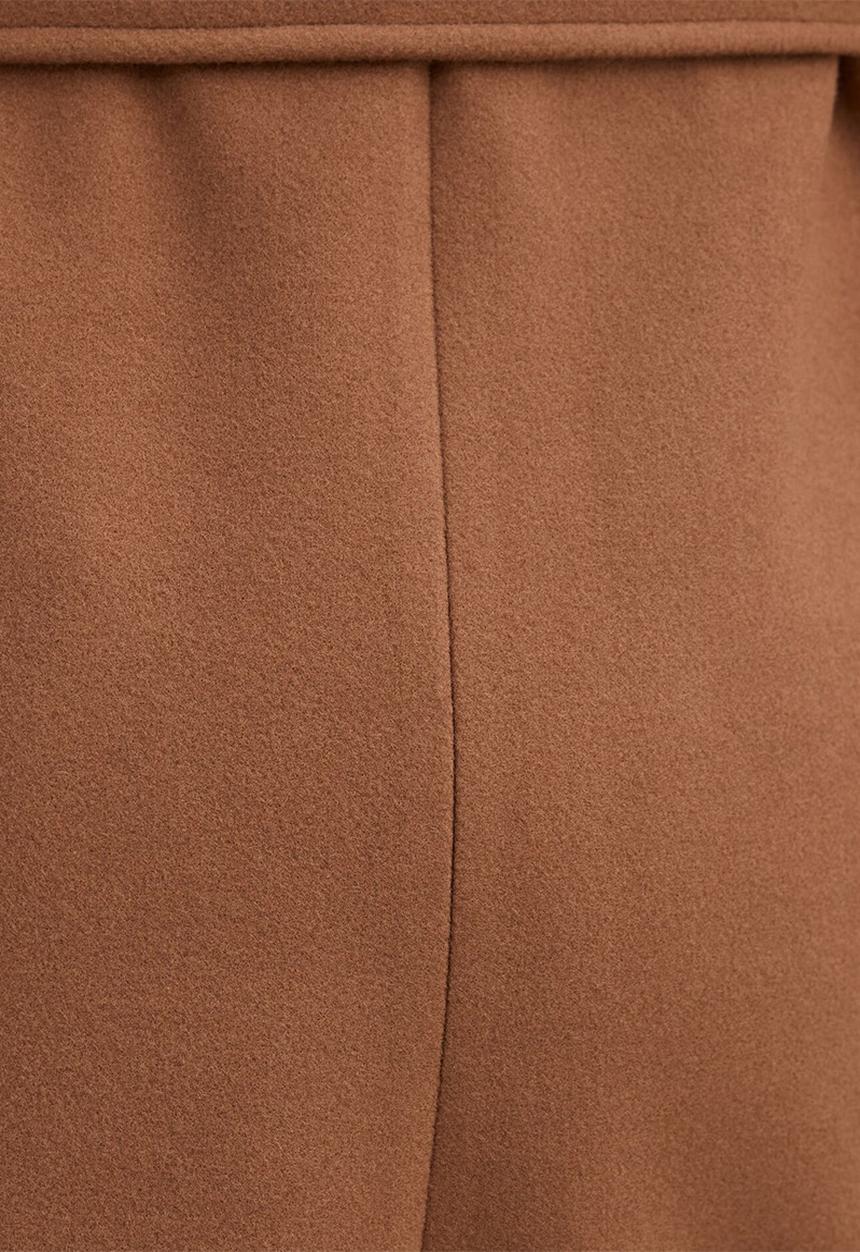 Forever New - Clarissa Wrap Coat in Dark Camel