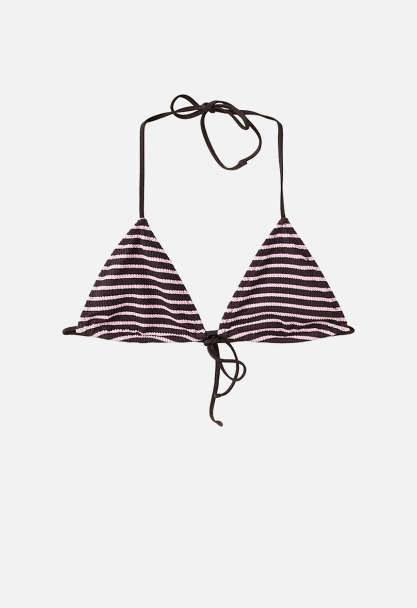 MANGO - Bikini top siros- dark brown