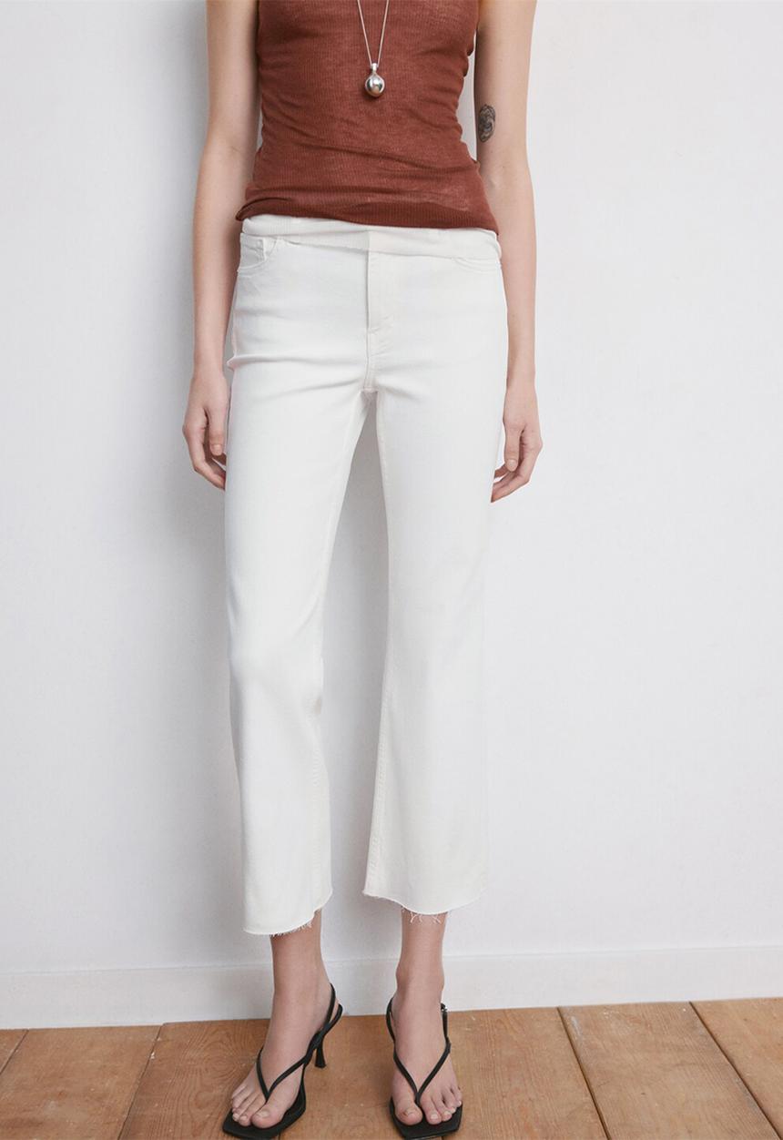 MANGO - Jeans sienna - white