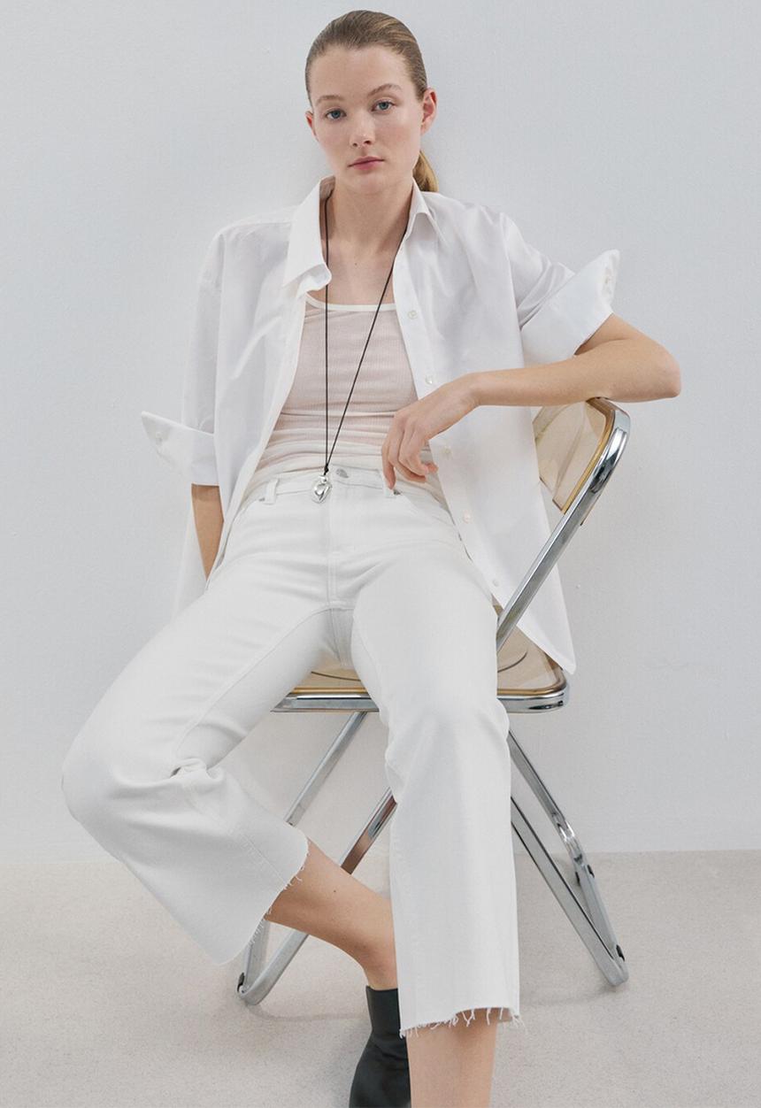 MANGO - Jeans sienna - white
