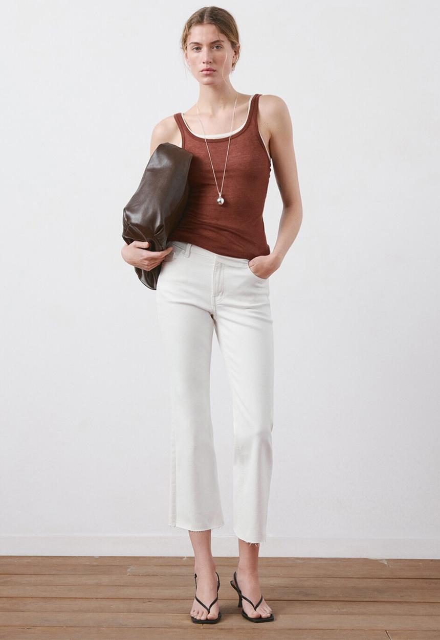 MANGO - Jeans sienna - white