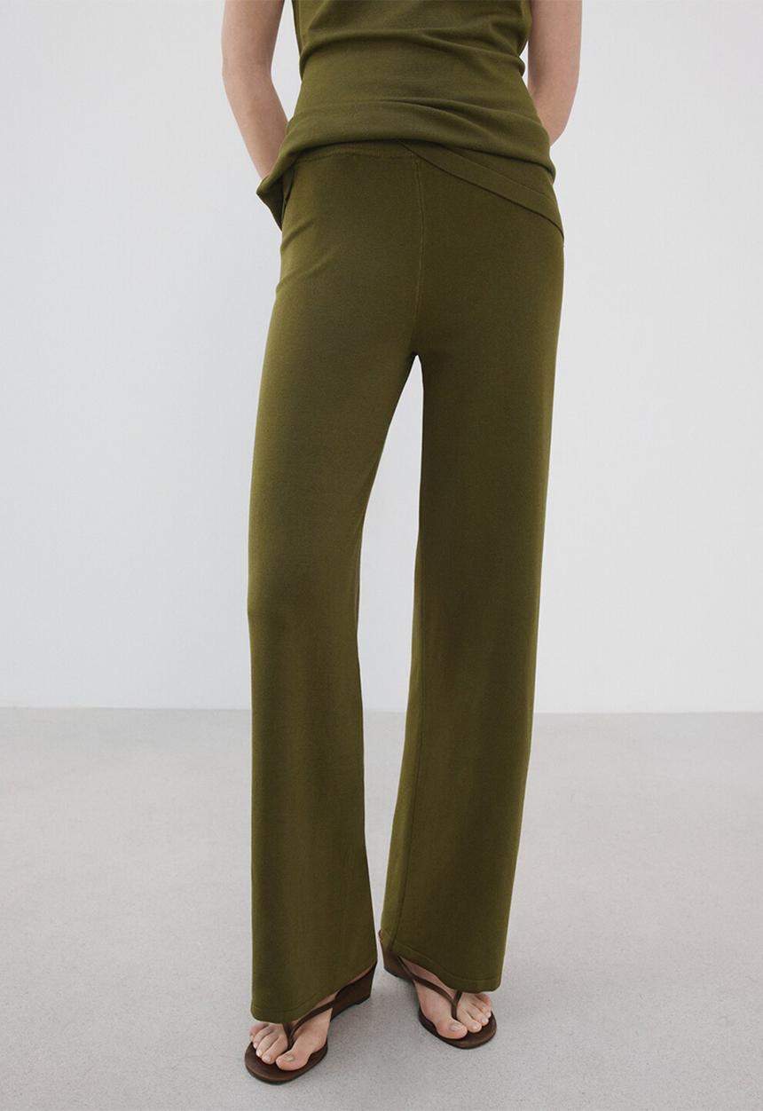 MANGO - Trousers ostrich - beige/khaki