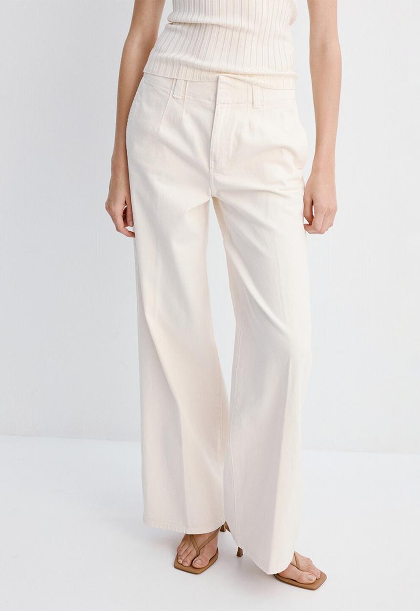 MANGO - Trousers alma - natural