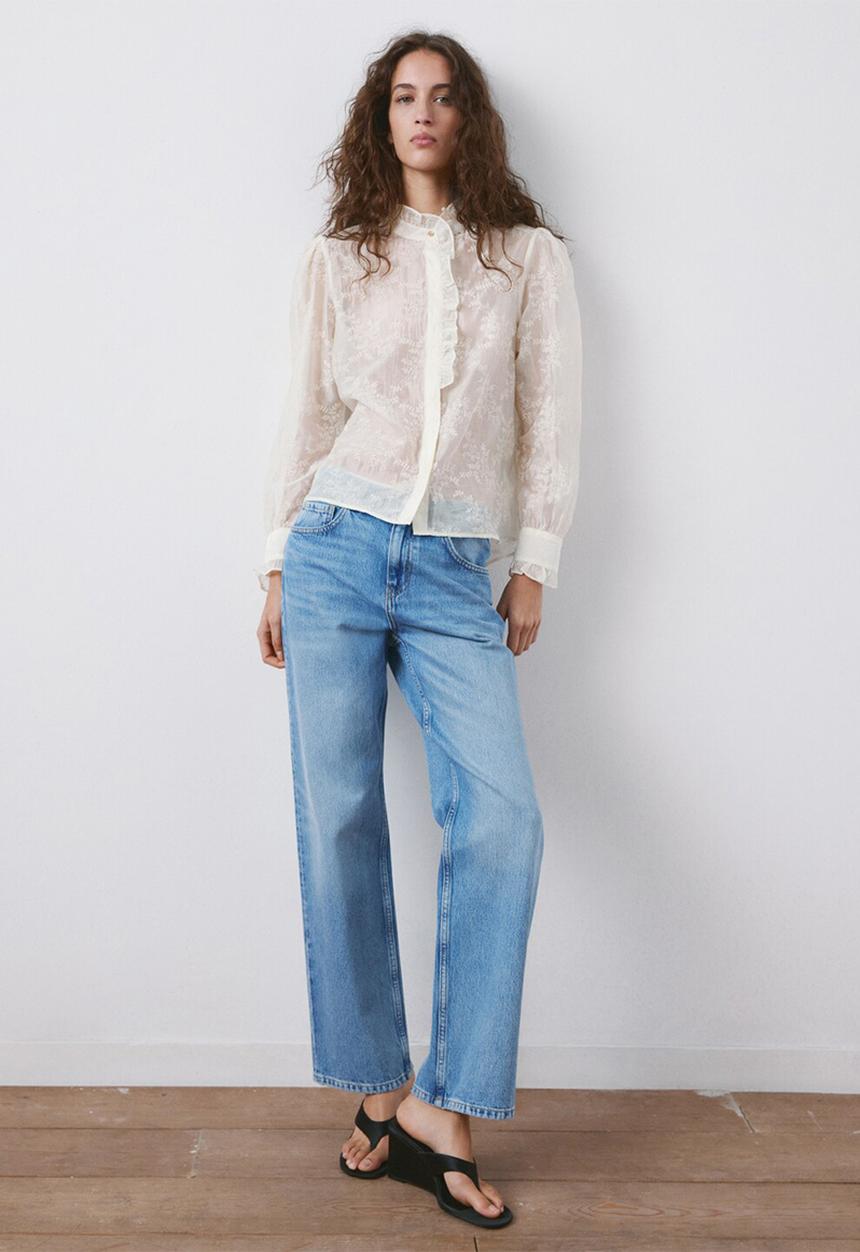 MANGO - Blouse filcaya - light beige
