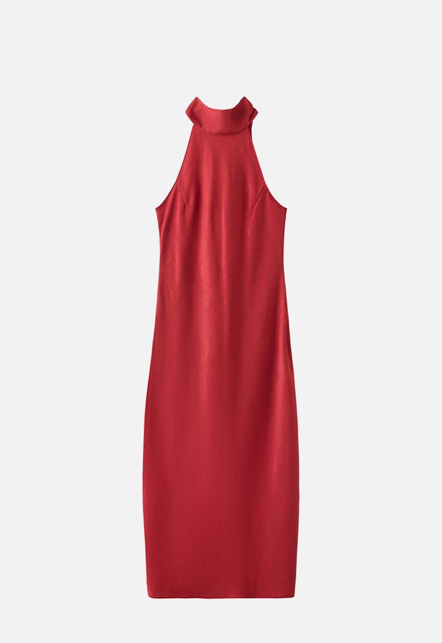MANGO - Dress choco - red