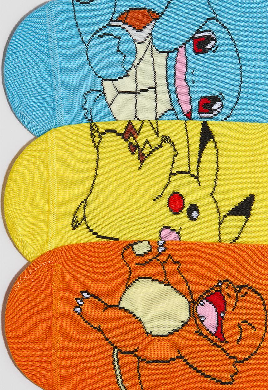 H&M - 5-Pack patterned socks - yellow/pokemon