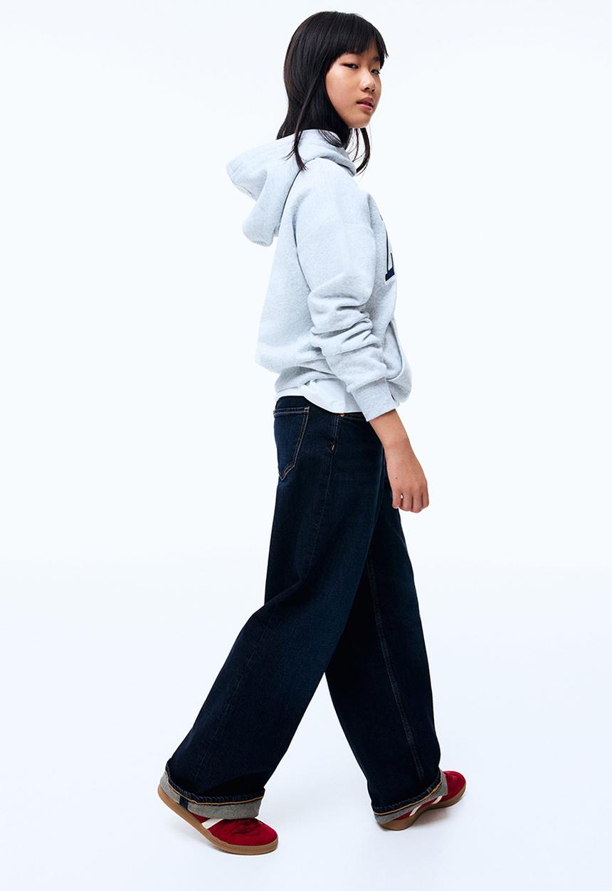 H&M - Wide leg jeans - dark denim blue