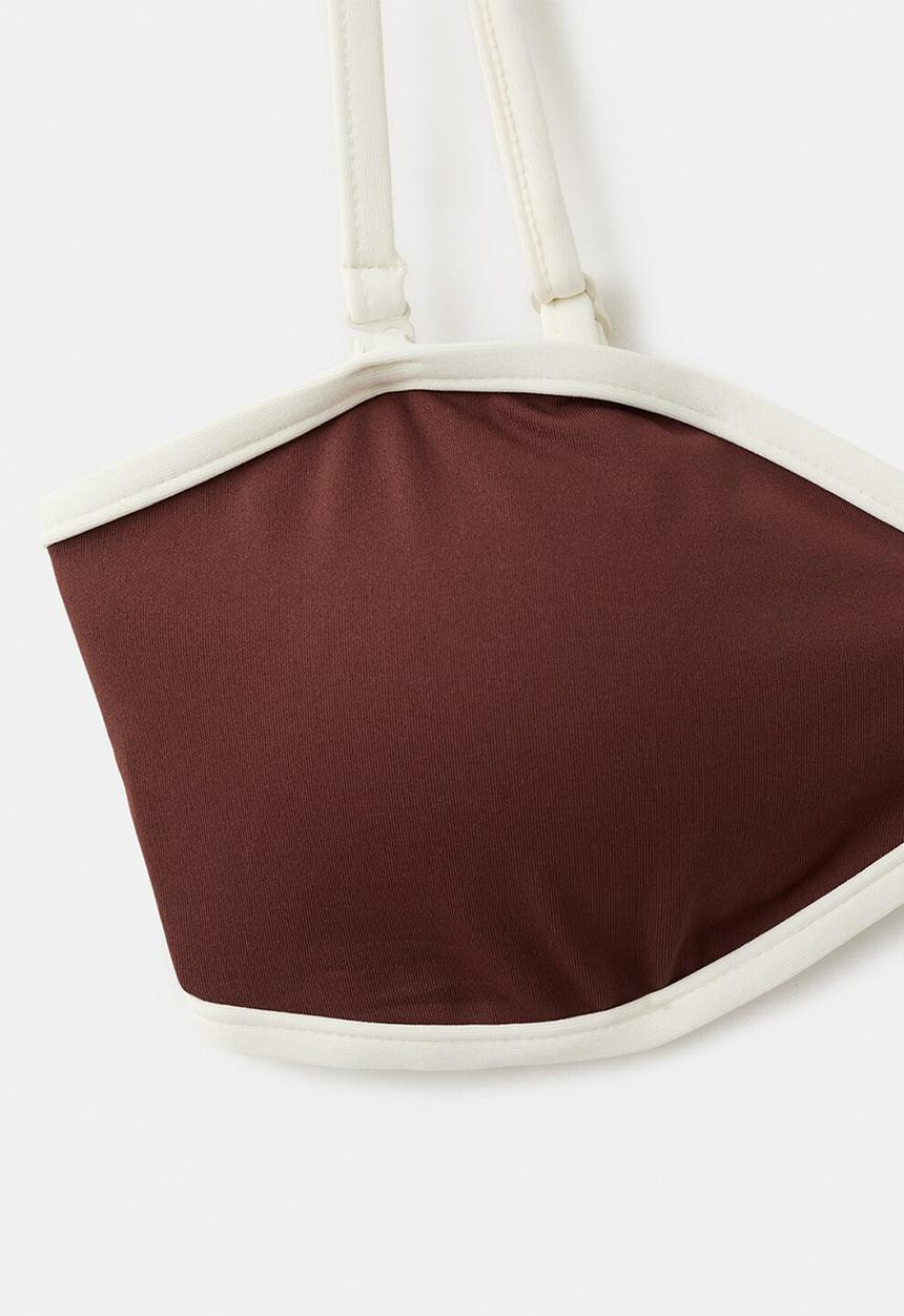 MANGO - Bikini top sula- brown