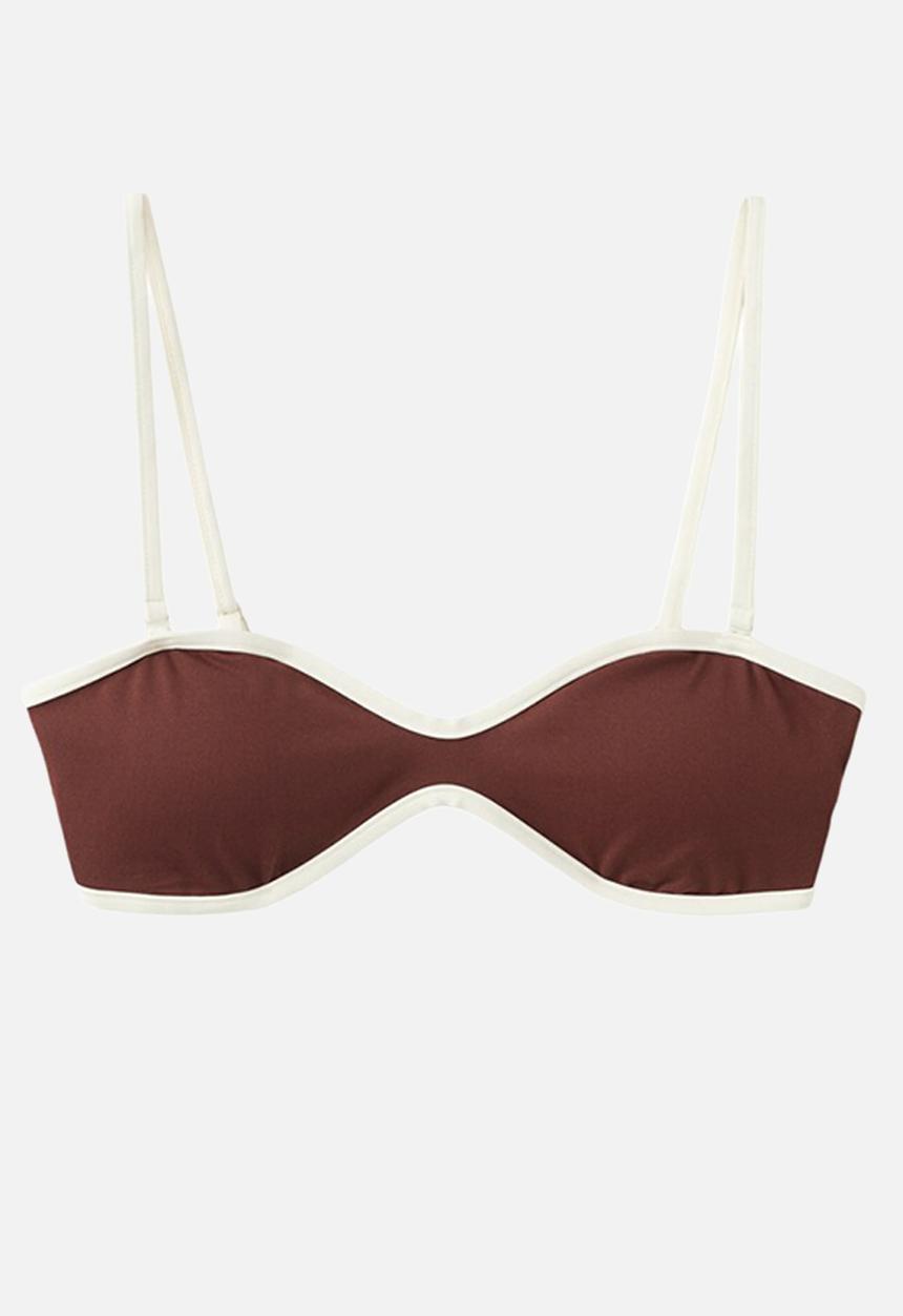 MANGO - Bikini top sula- brown