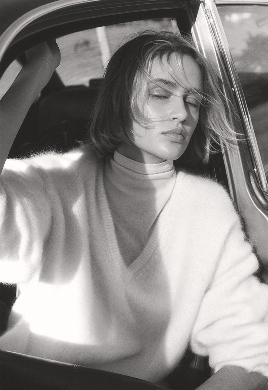 H&M - Oversized mohair-blend jumper - cream