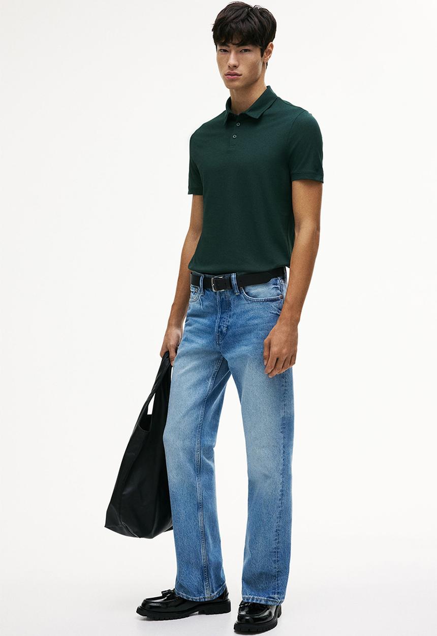 H&M - Coolmax? slim fit polo shirt - green