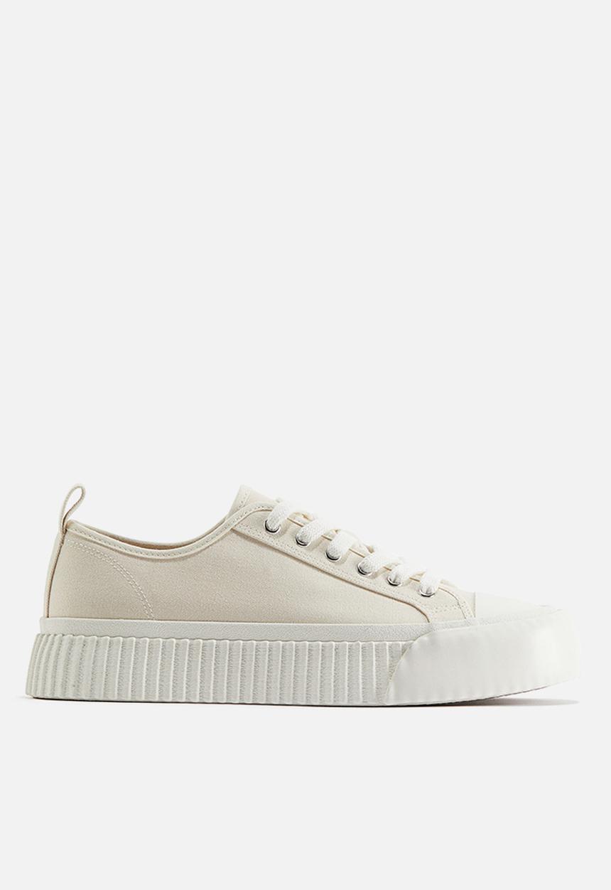 H&M - Canvas trainers - cream