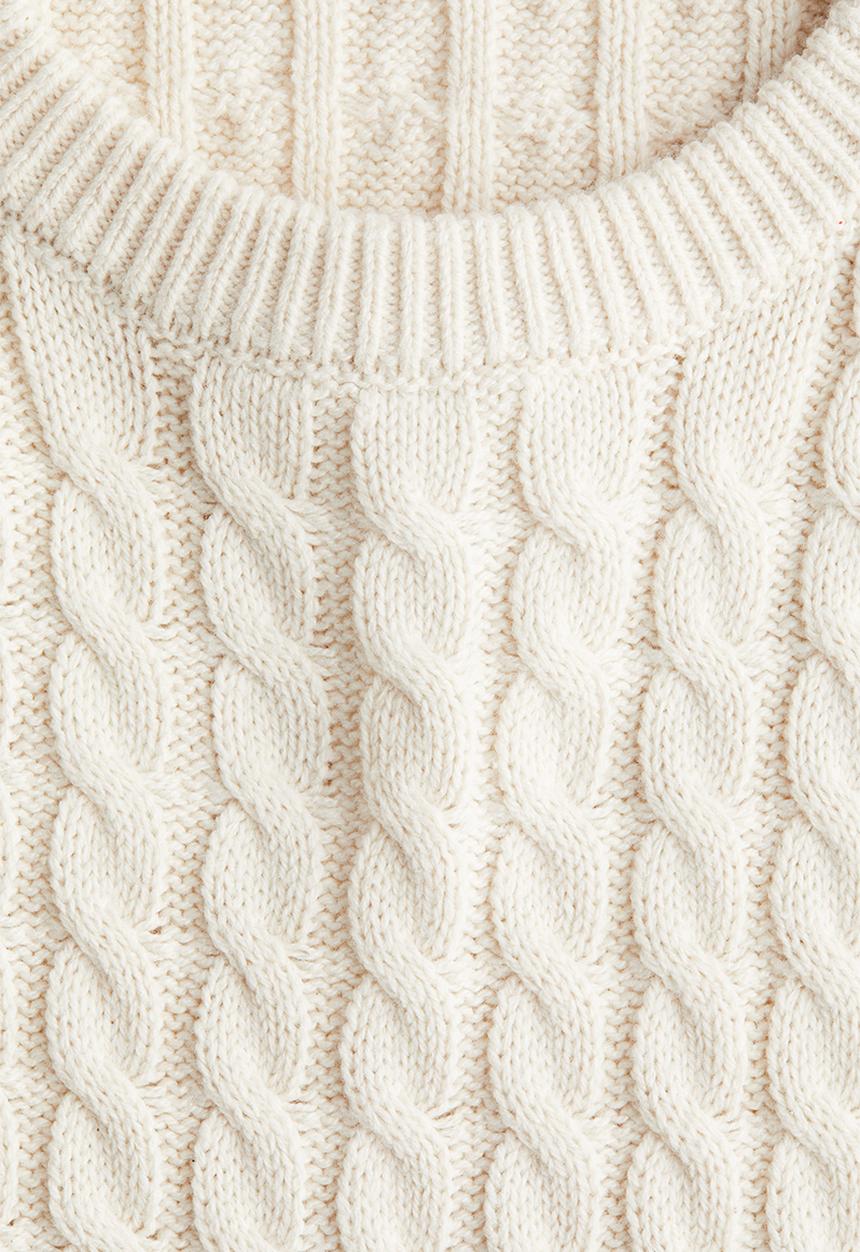 H&M - Cable-knit jumper - cream