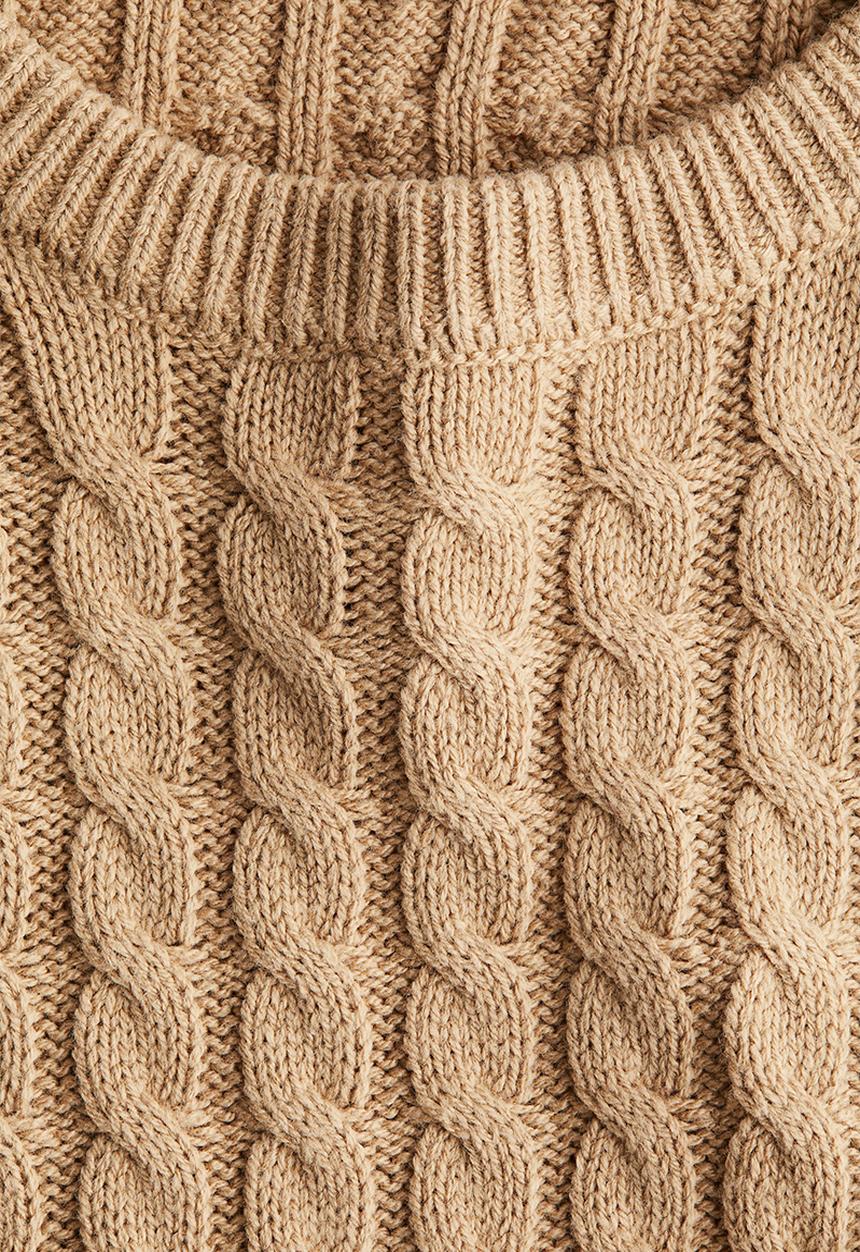 H&M - Cable-knit jumper - beige