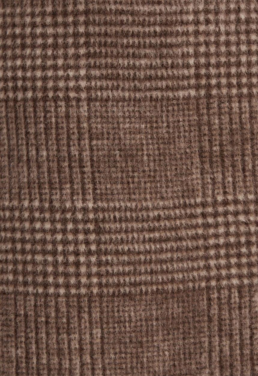 Forever New - Charlie Check Coat in Mid Brown Check Set