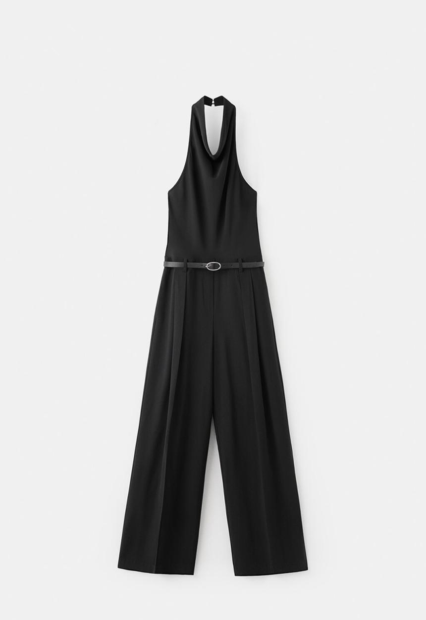 MANGO - Jumpsuit pipa - black