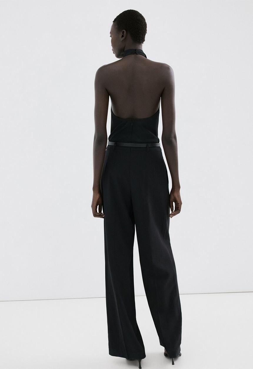 MANGO - Jumpsuit pipa - black