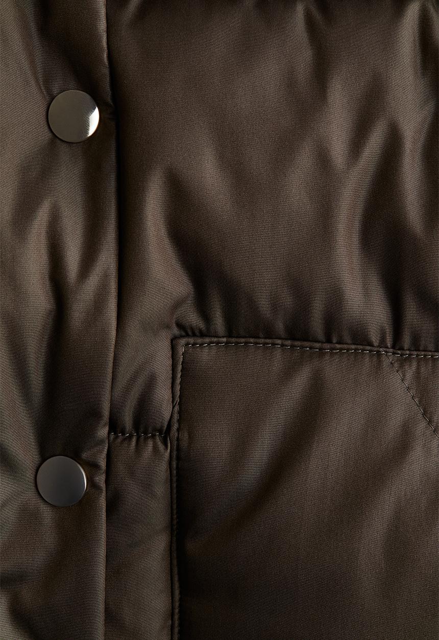 H&M - Puffer gilet - dark khaki green