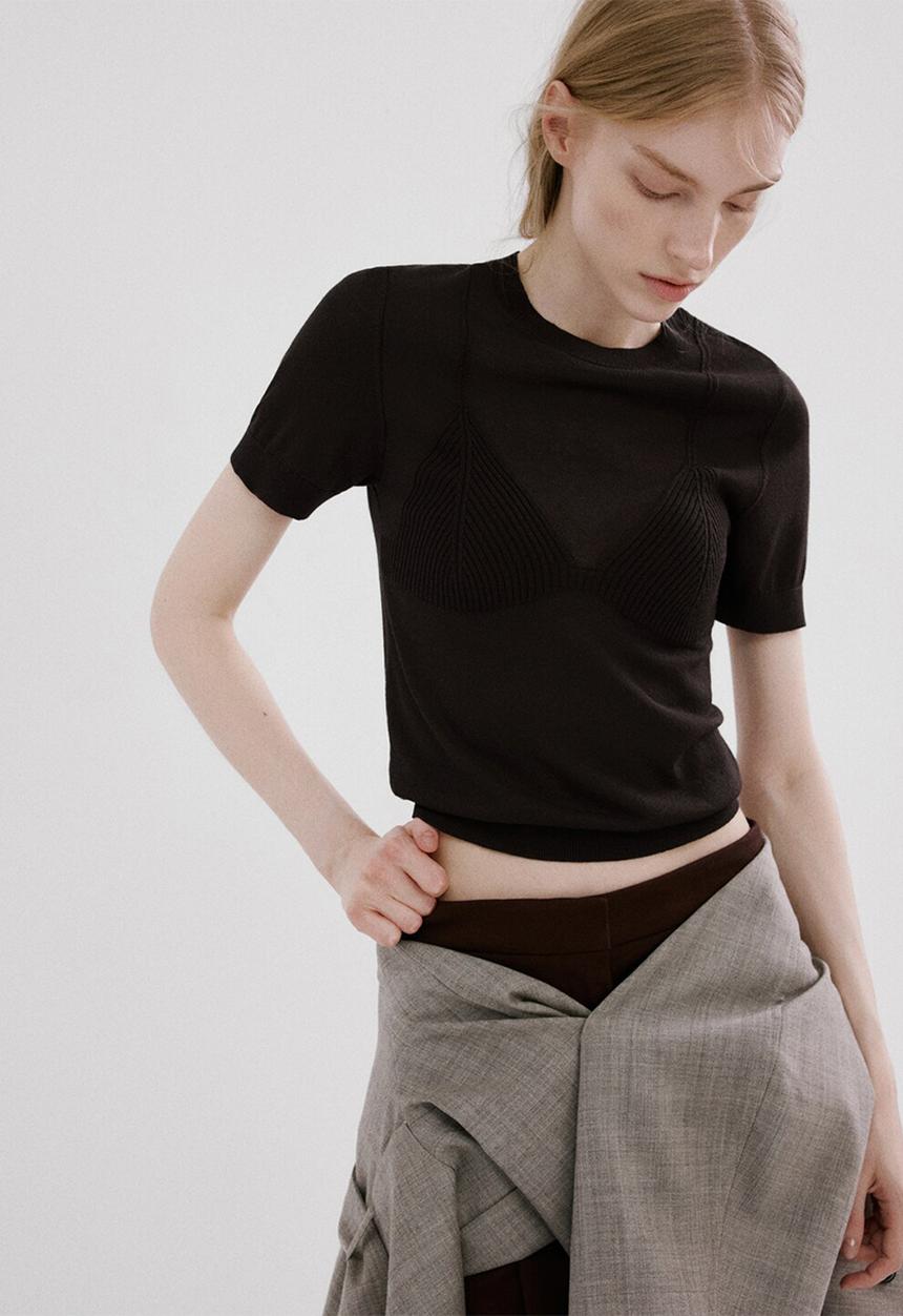MANGO - Sweater meta - brown