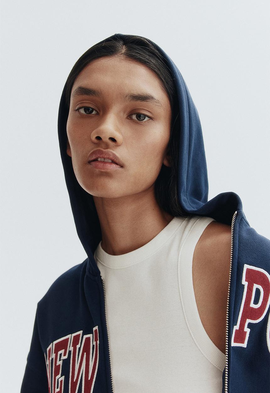 Zip-through hoodie - navy blue/newport - 1298024001