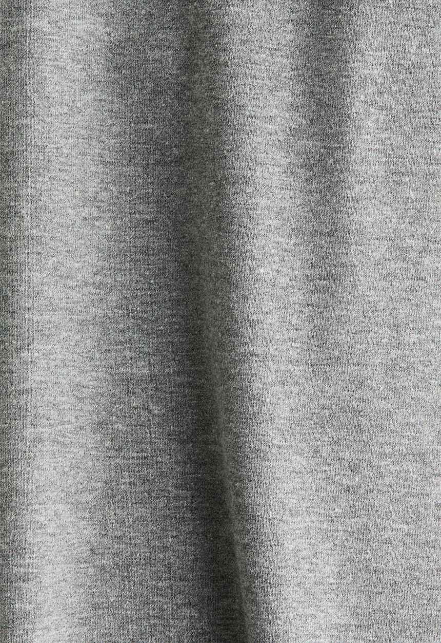 H&M - Foldover-waist cotton trousers - grey marl
