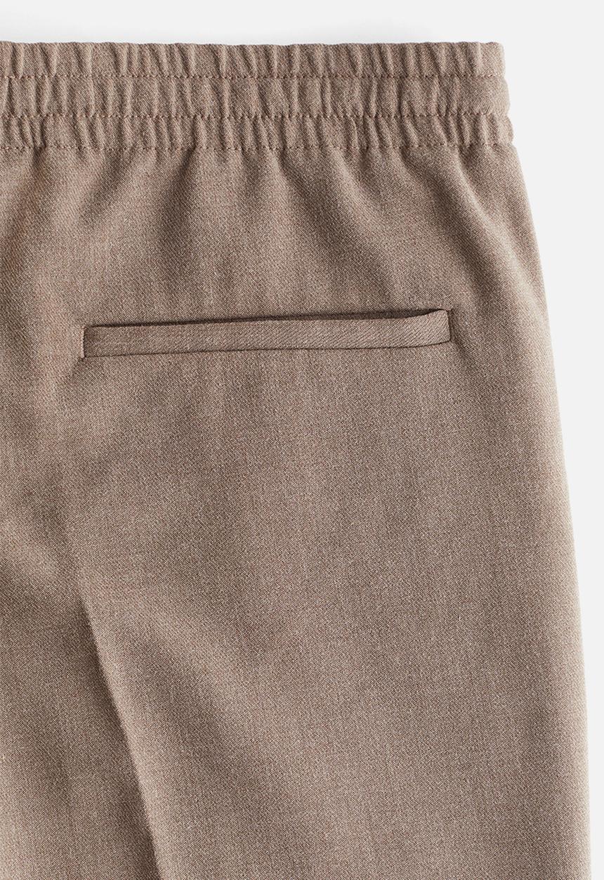 H&M - Relaxed fit trousers - beige marl