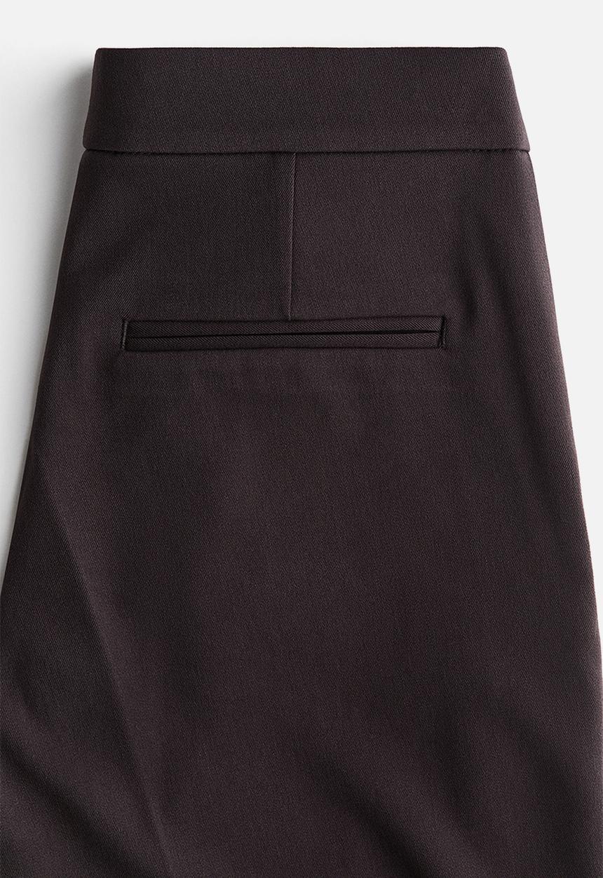 H&M - Flared tailored trousers - dark brown