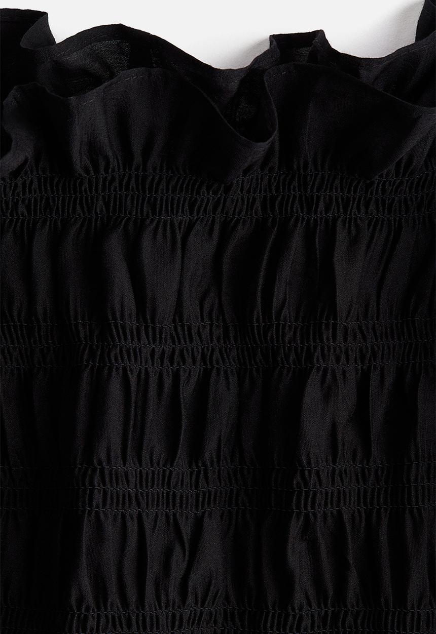 H&M - Smocked blouse - black