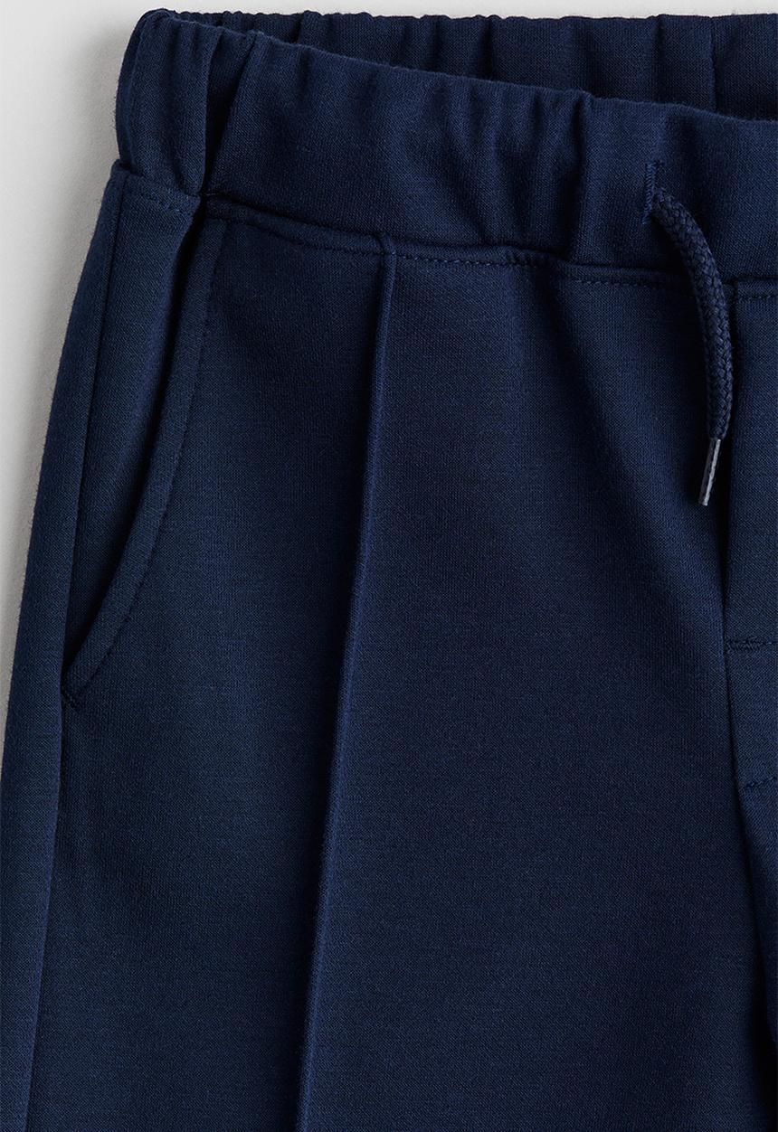 H&M - Crease-leg joggers - dark blue