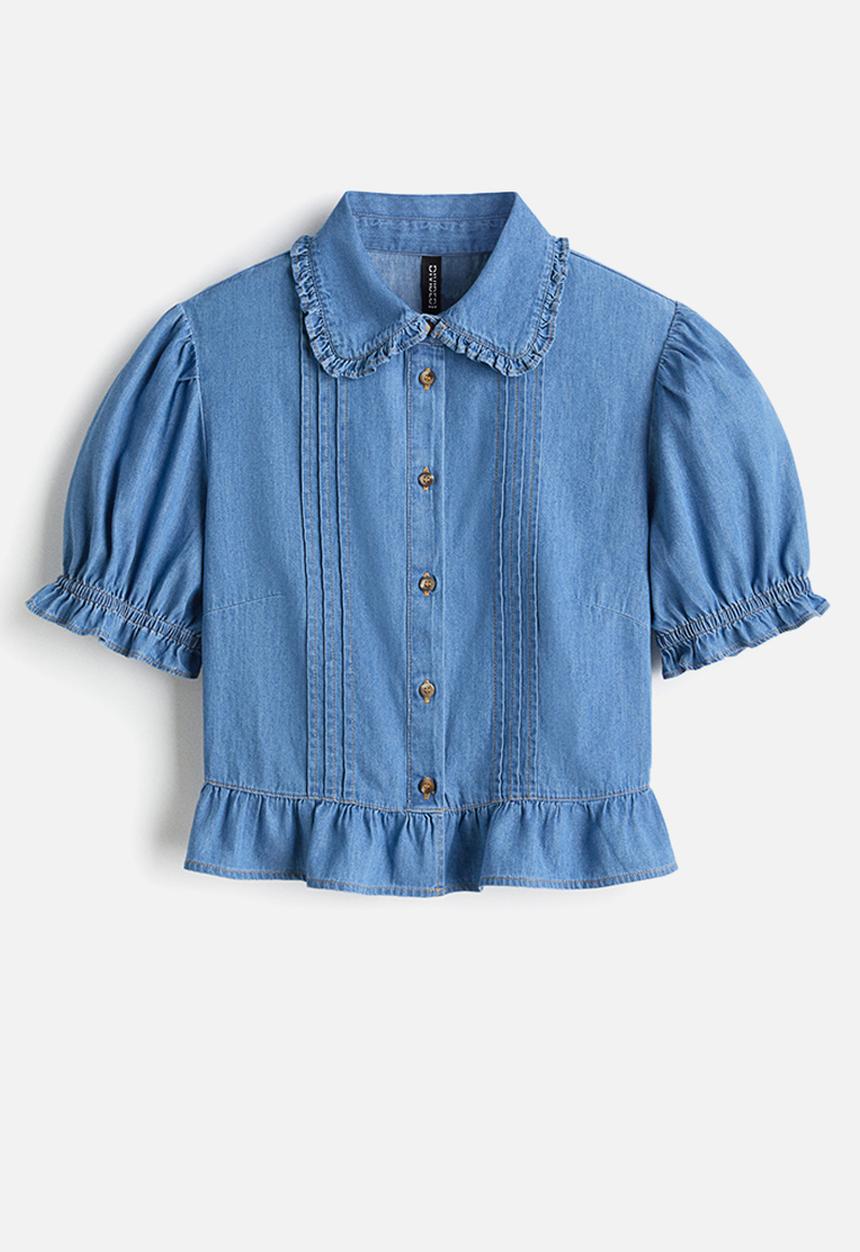 H&M - Denim blouse - light denim blue