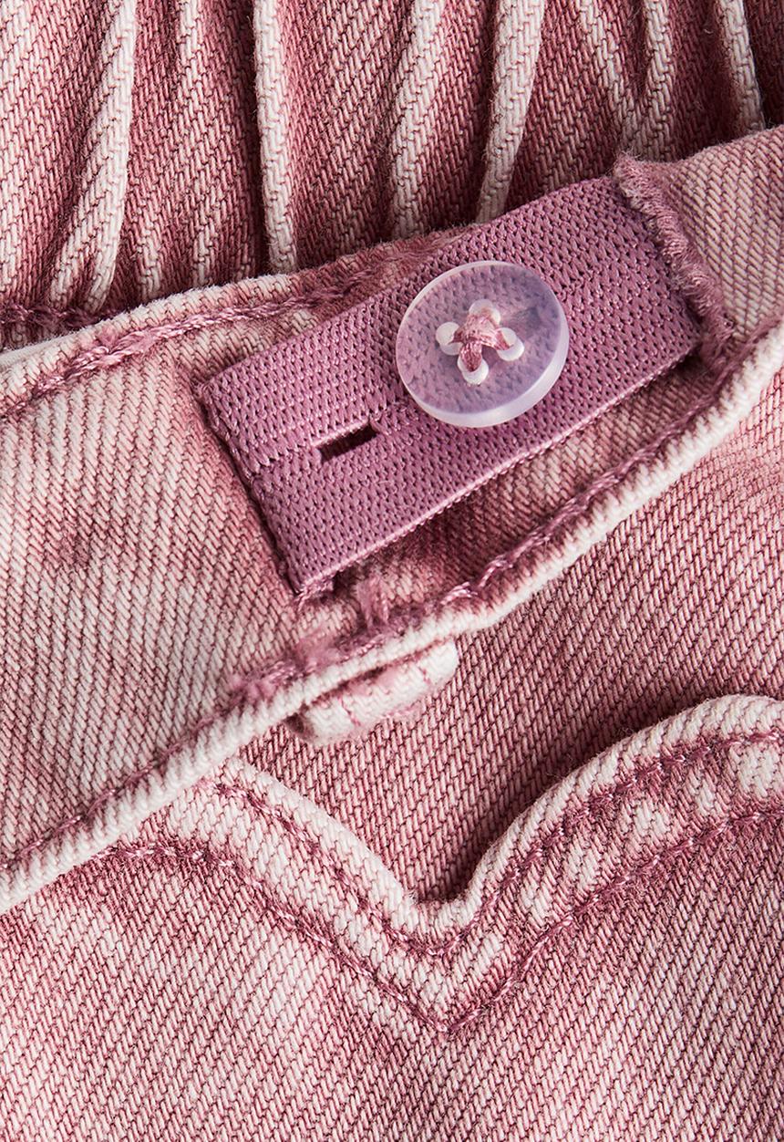 H&M - Heart-pocket twill skirt - dark pink