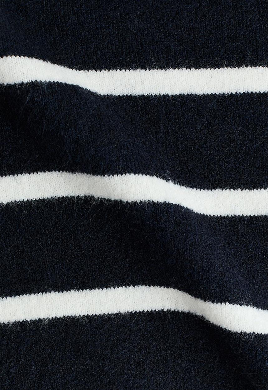 H&M - Jumper - navy blue/striped