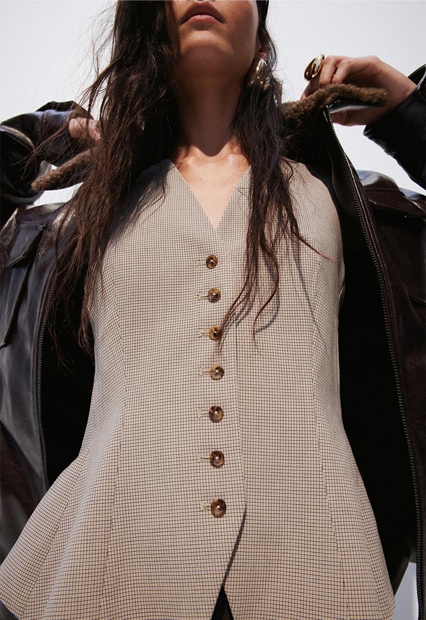 H&M - Peplum waistcoat - beige